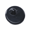 photographie d'un badge antivol R50, noir, rond.