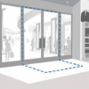 image d'illustration de la zone d'effet du portique invisible door loop