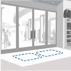 image d'illustration de la zone d'effet du portique invisible floor loop