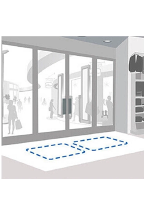 image d'illustration de la zone d'effet du portique invisible floor loop
