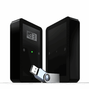 photographie du compteur de passage bi-directionnel avec une clé USB.