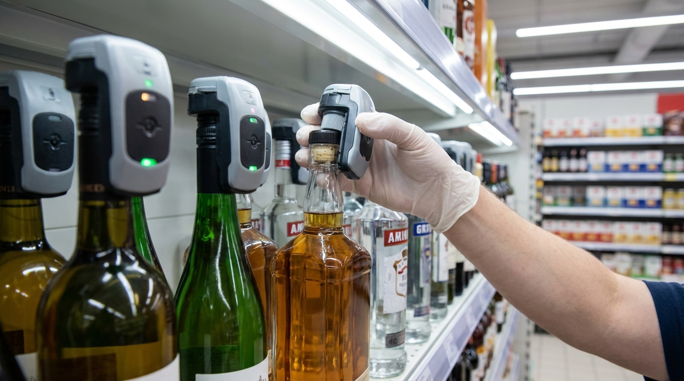 Protéger efficacement les bouteilles d'alcool contre le retrait d'antivols