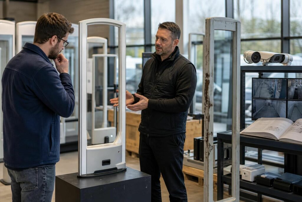 découvrez les bonnes pratiques pour acheter un portique antivol d'occasion en toute sécurité et les risques à connaître avant votre achat.