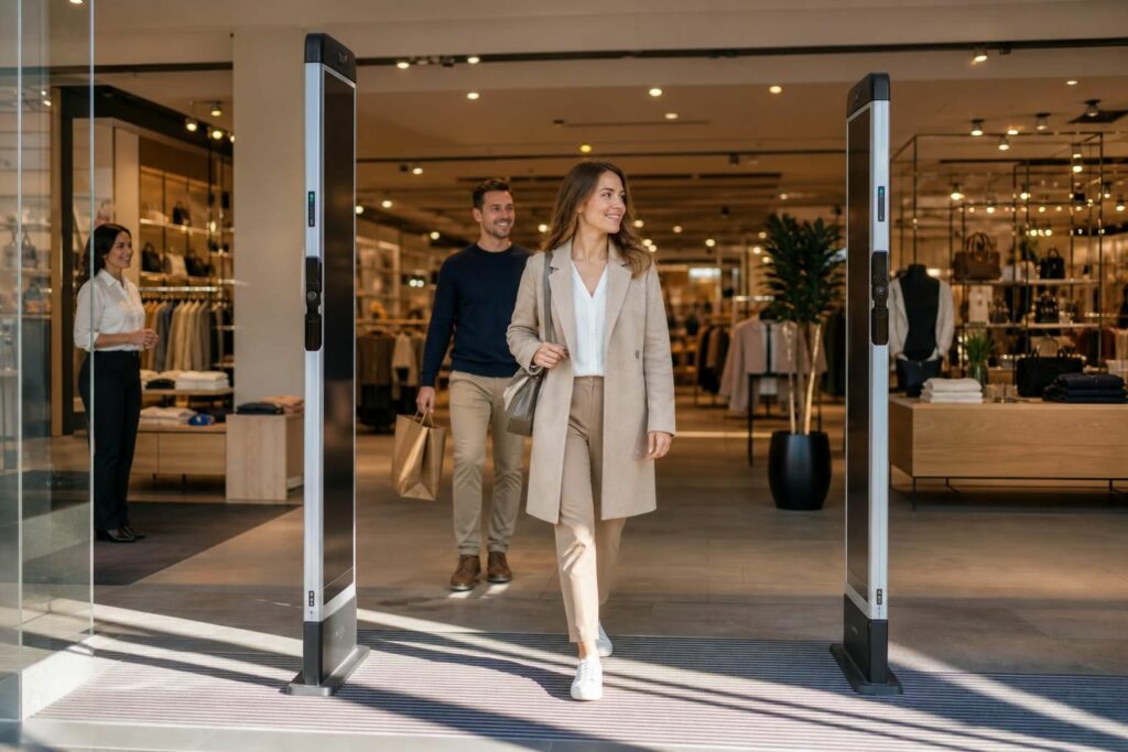 découvrez comment un portique antivol peut réduire votre prime d'assurance commerciale tout en renforçant la sécurité de votre établissement.